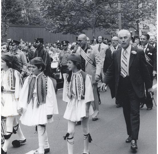 p001.jpg - Telly Savalas as Grand Marshal in New York's Greek Independence Day Parade.