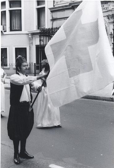 p012.jpg - Andy Raptis in traditional dress at the Greek Independence Day Parade.