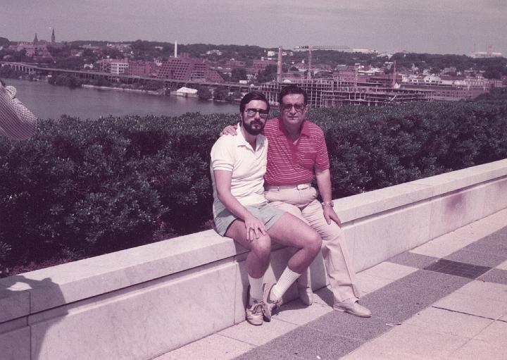 p055.jpg - Me and Dad at the Kennedy Center. Sept. 1984.