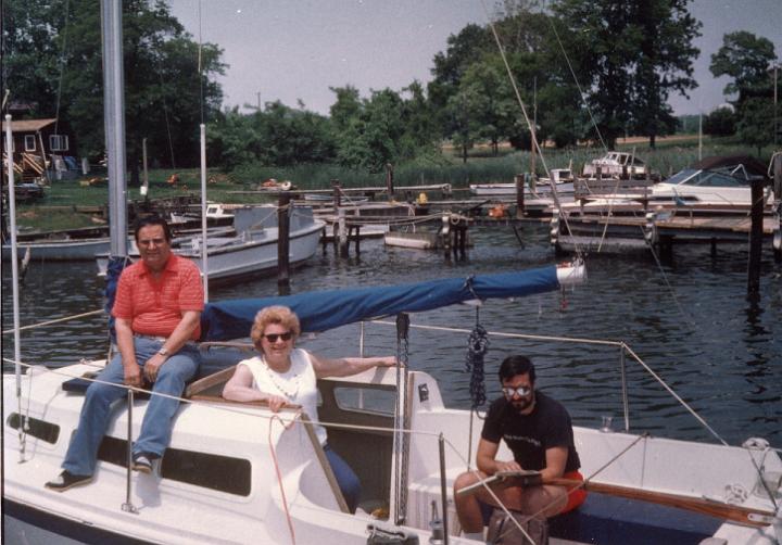 r061.jpg - On the water on Harness Creek in Maryland, 1988.