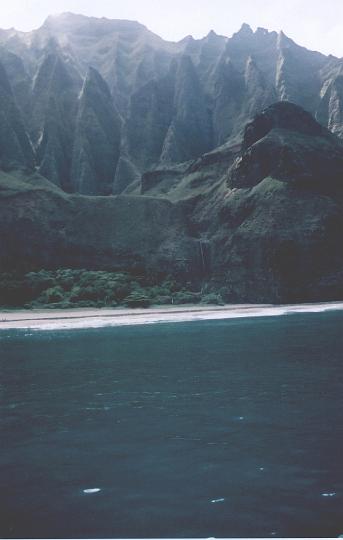 h029.jpg - A typical view identifying Kauai's Na Pali Coast.