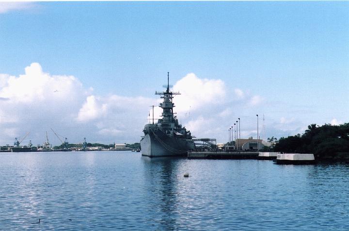 h099.jpg - The USS Missouri at Pearl Harbor.