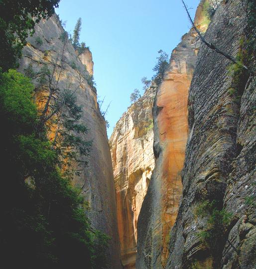 151a.jpg - The sun illuminated walls of the Virgin River canyon. VF